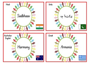 Harmony In Different Languages Posters
