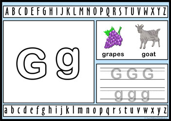 Alphabet Playdough Activity G, letter activity worksheets, learning alphabet for children, letter activities for preschoolers