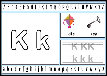 Alphabet Playdough Activity K, letter activity worksheets, learning alphabet for children, letter activities for preschoolers