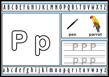 Alphabet Playdough Activity P, letter activity worksheets, learning alphabet for children, letter activities for preschoolers