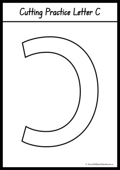 Alphabet Cut And Paste Letters C