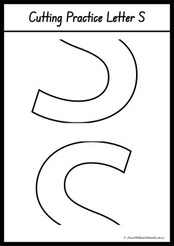 Alphabet Cut And Paste Letters S