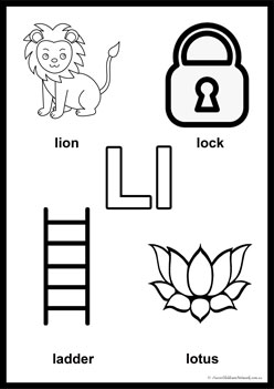 Alphabet Colouring Pages L, learning alphabet worksheets for preschoolers, recognising letters a to z, colouring alphabet pages for children