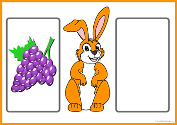 Bunny Picture 19,  alphabet picture letter match, matching picture and letters worksheets. alphabet worksheets for preschool, letter printables for kindergarten, letter matching skills for children,