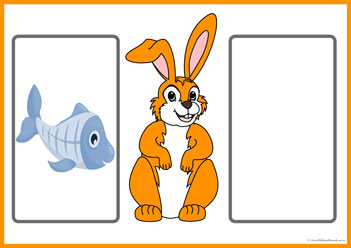 Bunny Picture 4,  alphabet picture letter match, matching picture and letters worksheets. alphabet worksheets for preschool, letter printables for kindergarten, letter matching skills for children,