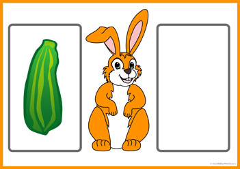 Bunny Picture 6,  alphabet picture letter match, matching picture and letters worksheets. alphabet worksheets for preschool, letter printables for kindergarten, letter matching skills for children,