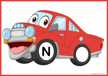 Car Wheels Alphabet Match N