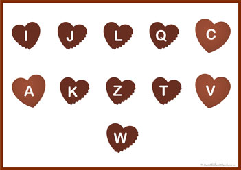 Chocolate Box Letter Match 12