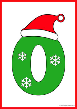 Christmas Alphabet Letters Posters O