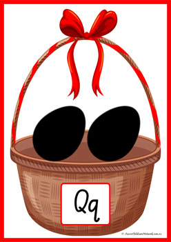 Easter Egg Alphabet Matching Q
