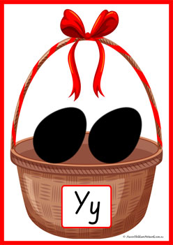 Easter Egg Alphabet Matching Y