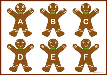 Gingerbread Letter Match All1