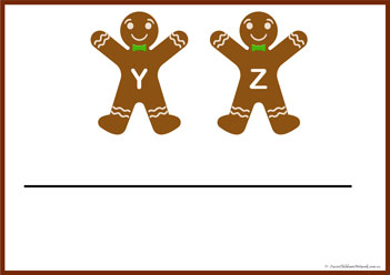 Gingerbread Letter Match All4
