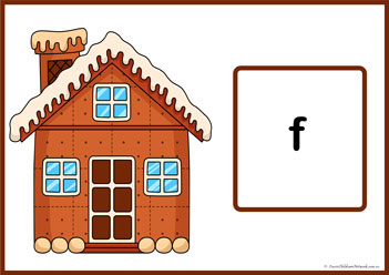 Gingerbread Letter Match F
