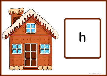 Gingerbread Letter Match H