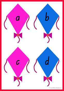 Kite Letter Matching Activity 14
