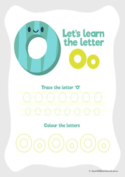 Find And Trace The Letter O