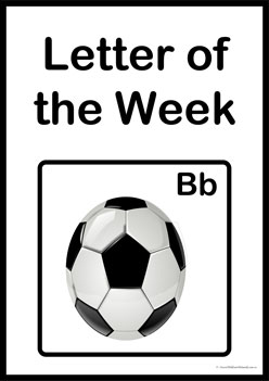Letter Of The Week B. learning letters