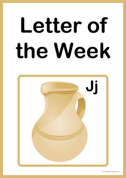 Letter Of The Week J, teaching children alphabet