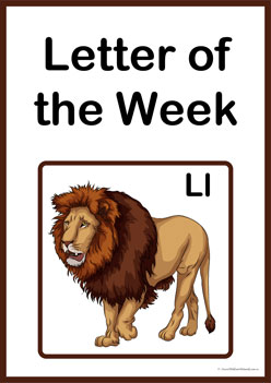 Letter Of The Week L, teaching kindergarten alphabet