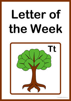 Letter Of The Week T, alphabet worksheets for preschool