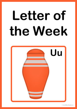 Letter Of The Week U, circle time learning letters