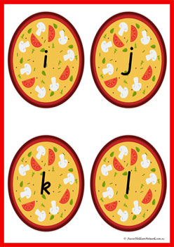 Pizza Alphabet Matching 16