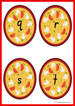 Pizza Alphabet Matching 18