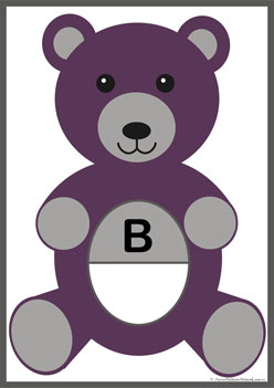 Teddy Alphabet Matching B