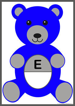 Teddy Bear Alphabet Match and Clip