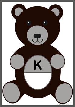 Teddy Alphabet Matching K