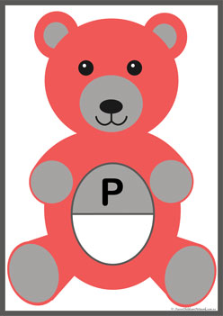 Teddy Alphabet Matching P