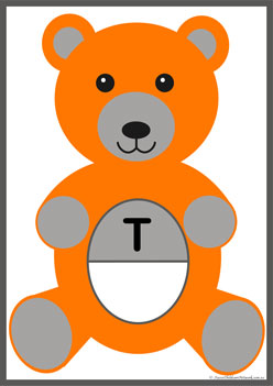 Teddy Alphabet Matching T