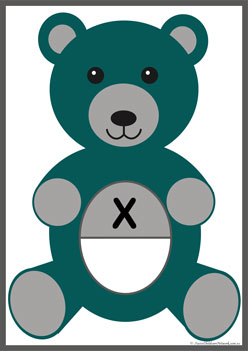 Teddy Alphabet Matching X