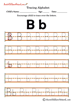 Tracing Alphabet Worksheets - Aussie Childcare Network