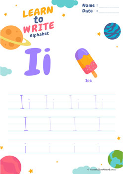 Learn To Write Alphabet I