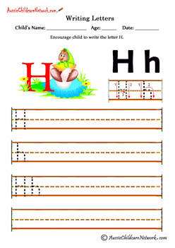 alphabets printables and worksheets Letter H h Hen
