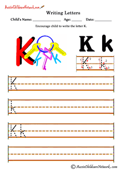preschool writing worksheets