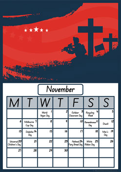 2023 Calendar Events Posters Nov