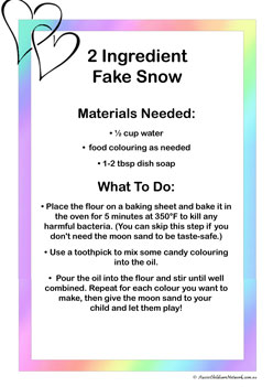 2 Ingredient Fake Snow