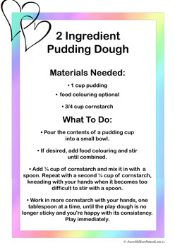 2 Ingredient Pudding Dough