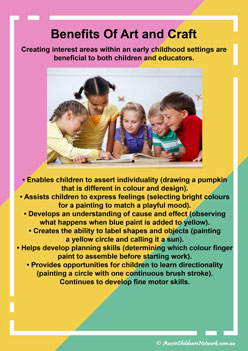 Benefits Of Art and Craft, classroom display posters, interest areas, play based learning