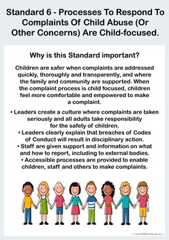 Child Safe Standards 6