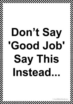No Goodjob Poster 1, don't say good job posters
