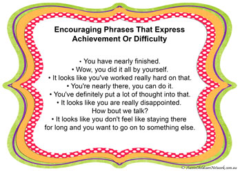 encouraging phrases for children positive reinforcement for children positive phrases for teachers