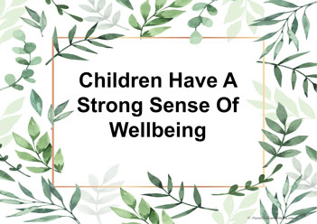 Eylf posters Children Have A Strong Sense Of Wellbeing for childcare australia
