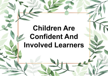 Eylf posters Children Are Confident And Involved Learners for childcare australia