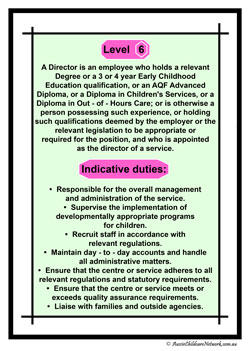 level 6 for childcare wages classification level for childcare wages australian ldc fdc oosh educators wages children's services award posters
