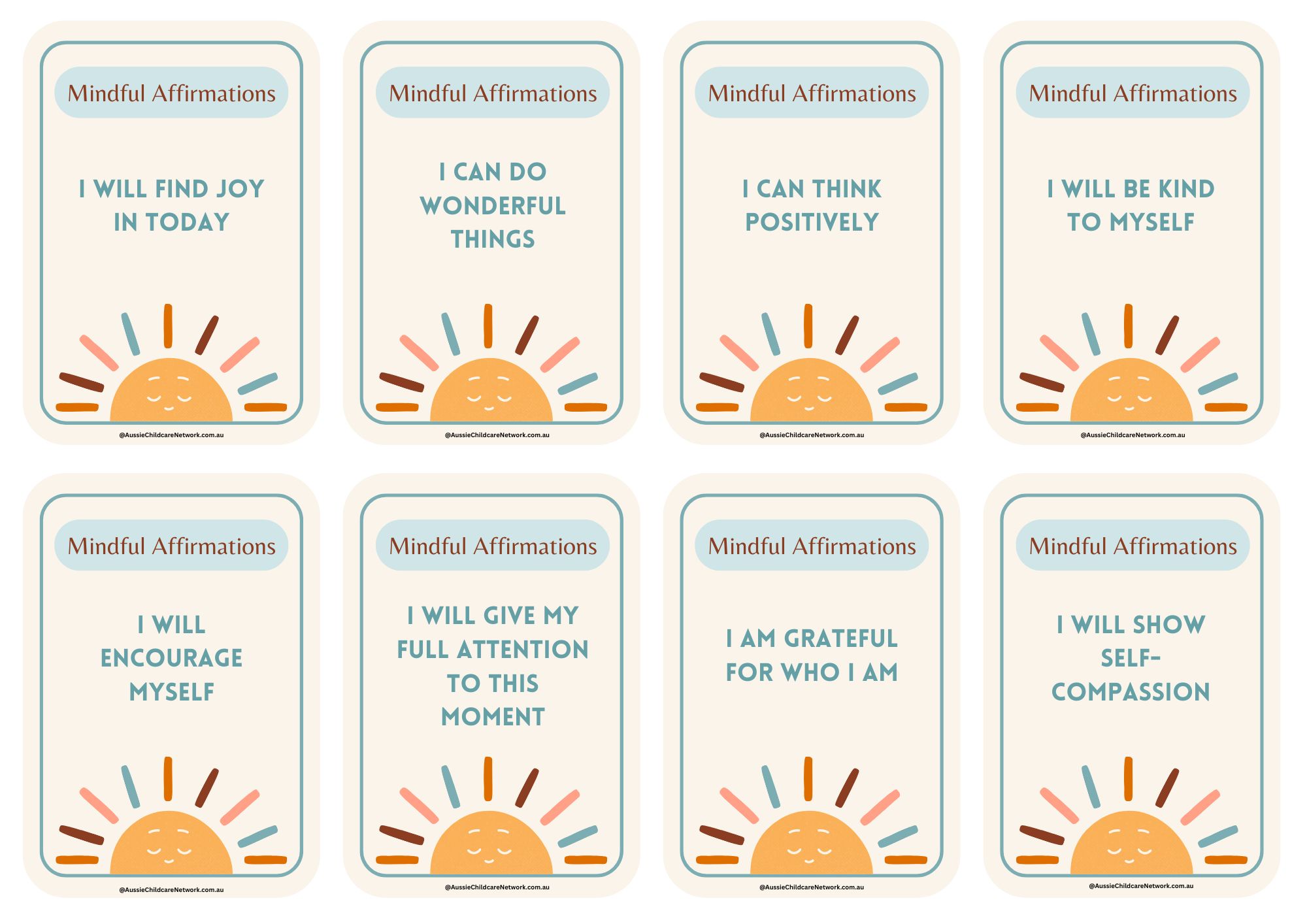 Mindful Affirmations Cards2