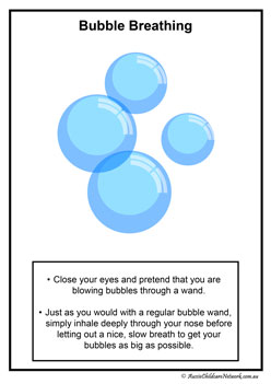 mindfulness breathing posters for children breathing exercises for children bubble breathing exercise